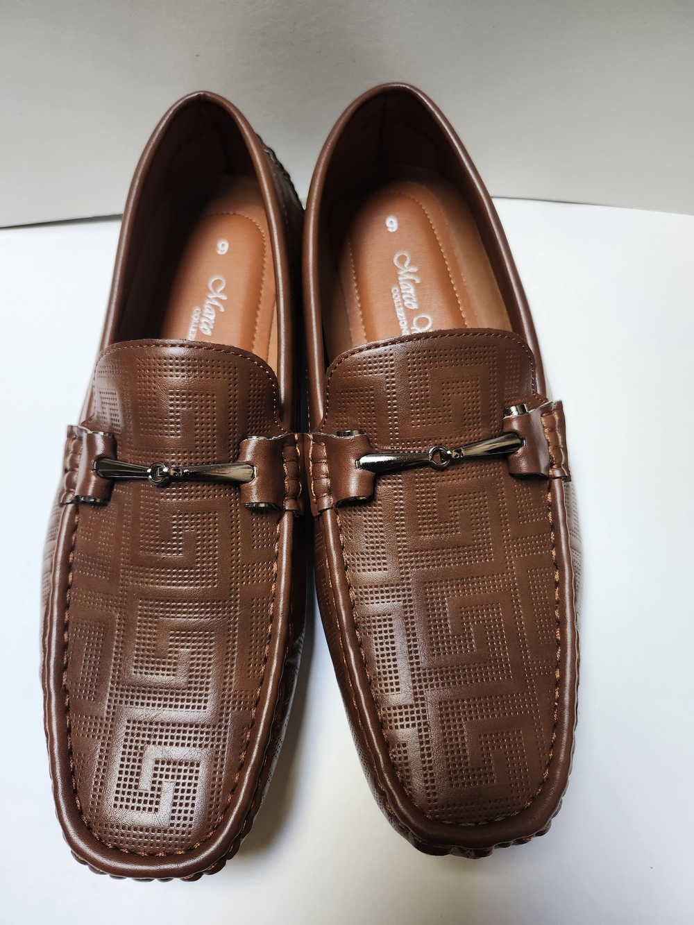 Men's Brown  Slip-On Loafers with Metal Bit